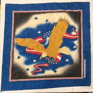 VTG Bald Eagle American Bandanna made in USA 22x22